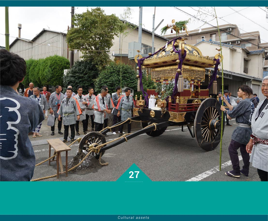 上の祭り・下の祭りの神輿・山車